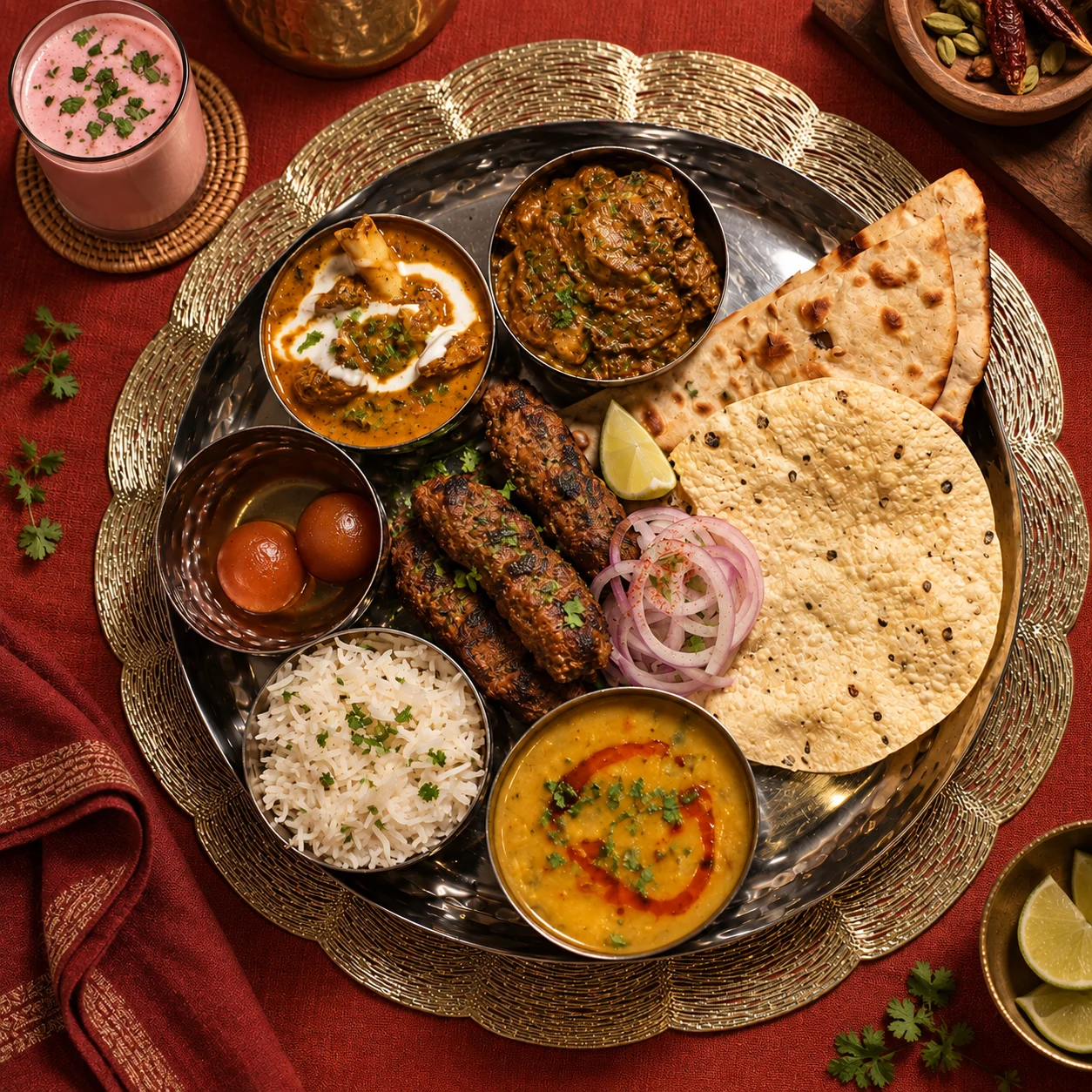 Mutton thali